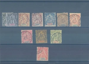 French CONGO 1892-1900 variou sued stamps (CV $200 EUR176) - Picture 1 of 1