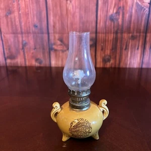 vintage souvenir oil lamp new Orleans mini 7" approx burner wick - Picture 1 of 5