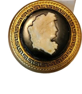 40er Jahre Kamee Brosche Vom Winde verweht Scarlett O'Hara - Bild 1 von 4