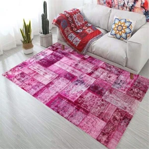 Bargain Price , Genuine Vintage Hand made Patchwork Rug RRP £900+ - Picture 1 of 9