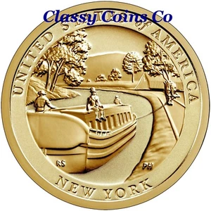 2021-S Reverse Proof Innovation New York Erie Canal Dollar ☆ - Picture 1 of 3