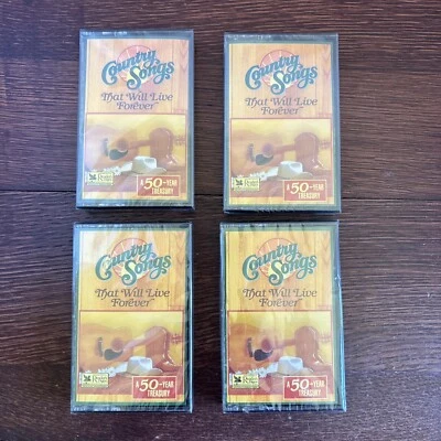 1993 Readers Digest COUNTRY SONGS That Will Live Forever Set of 4 Cassette Tapes - Image 1 of 4