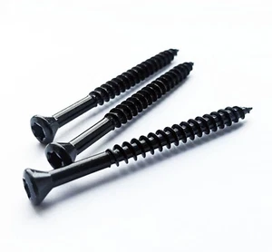 5mm x 50mm BLACK Stainless Steel Decking Screws TORX Exterior Wood Fascia - Picture 1 of 3