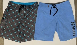 Lot Of 2 Boys HURLEY Stretch Surf Land/Water Board SHORTS -Size 10/25 - Picture 1 of 1