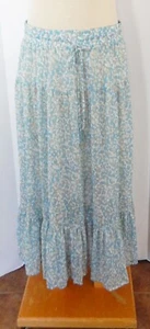 DKNY Women’s Sheer Lined Flowy Midi Skirt with Drawstring Elastic Waist Size XL - Picture 1 of 11