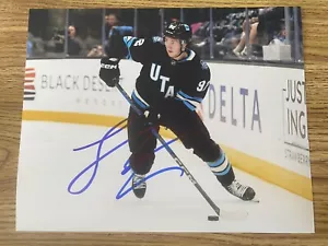 Logan Cooley Autographed 8x10 Utah Hockey Club Photo - Picture 1 of 2