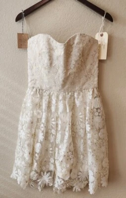 Carol Hannah Sz 8 Hassel Street Shorty Dress -  Ivory - Image 1 of 4