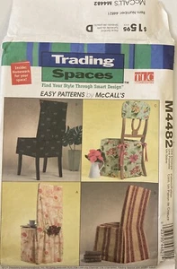 Funda Silla McCall’s Patrón M4482 SIN CORTAR 2004 Espacios Comerciales De Colección Boho - Imagen 1 de 4