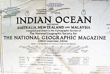 Carte, INDIAN OCEAN de National Geographic Society. Edit. G. Grosvenor. Washingt