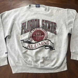 Vintage Jansport Florida State University Sweater Grey Size XL made In USA - Bild 1 von 8