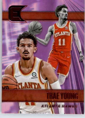 2021-22 Panini Chronicles Pink #310 Trae Young Atlanta Hawks Basketball Card - Image 1 of 2