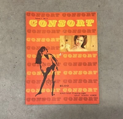 Consort Vol. 1 No. 2 Glamour Magazine Vtg 1961 D. Collison Publications USA Foto 1 de 3