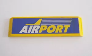 PLAYMOBIL (C128) AEROPORT - Petit Panneau Affiche Entrée 3186 3353 3886 - Imagen 1 de 1