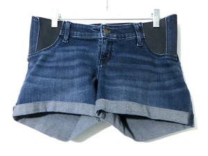 Pantalones Cortos de Maternidad Mujer Talla 2 Denim Elastizados Cosidos Puño Enrollado por Isakel - Imagen 1 de 9