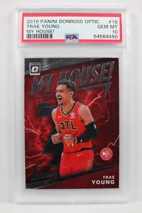 2019-20 Panini Donruss Optic My House #18 Trae Young PSA 10 GEM MT-FREE USA SHIP - Bild 1 von 2
