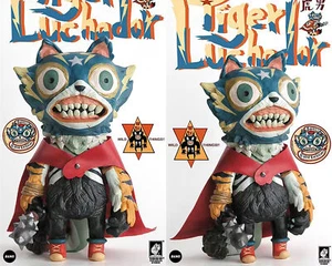 1000TENTACLES Studio Tiger Luchador Limited Collectibles Fashion Figure NEW - Picture 1 of 13