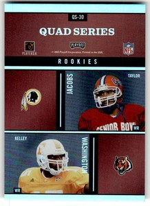 2003 Playoff Absolute Johnson /Rogers /Jacobs /Washington Quad Series #QS-30 - Picture 1 of 2