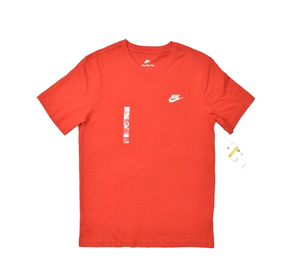 Nike NSW Club T-Shirt Short Sleeve Crew Neck Red Men’s Size M