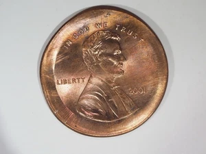 2001 Lincoln Memorial Penny, Broadstruck,  Error - Picture 1 of 2