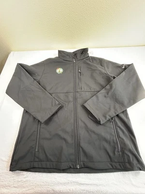 Boston Celtics Columbia бренд флис с подкладкой черный молнии куртка Sz Lg $110 - Изображение 1 из 4