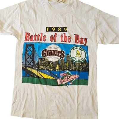 Camiseta de béisbol 1989 MLB Battle Of The Bay Giants ¡Nueva etiqueta original!  Talla Med Foto 1 de 4