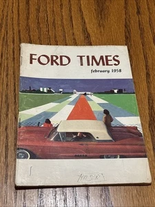 1958 February Ford Times Magazine Thunderbird Cover Acapulco 1933 V-8 - Picture 1 of 24
