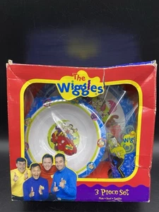 Juego de vajilla/tazón vaso The WIGGLES 3 piezas 2004 Trudeau ¡¡NUEVO!!! - Imagen 1 de 5