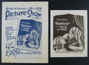 british magazine PICTURE SHOW film THE SON OF THE SHEIK - R. Valentino V. Banky - Foto 1 di 7