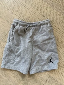 Nike Air Jordan Kids Boys Fleece Athletic Shorts Gray Jump man Size 7 - Picture 1 of 3