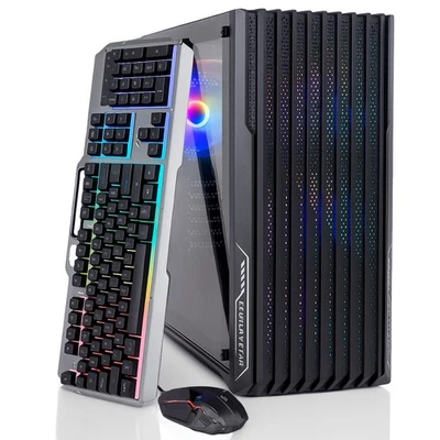 RGB Gaming PC Desktop Intel i7 Up to 64GB RAM 512GB SSD RTX3050 WIFI 6 BT 5 - Image 1 of 4