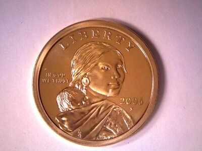 2006 S SAC $ 1 Proof Sacagawea Dollar Native American Dollar **IN STOCK** - Image 1 of 2