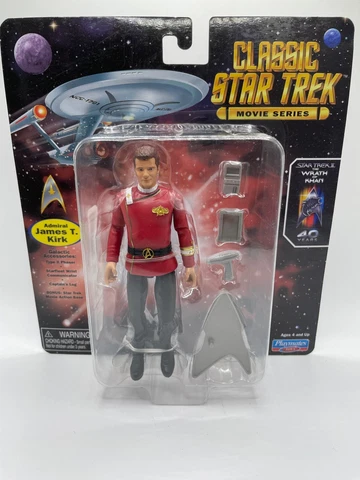 Classic Star Trek Movie Series Admiral James T. Kirk 5" Action Figure New Cover