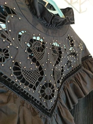 SANDRO Westy wool-blend and cotton-poplin top — 第 1/4 张图片