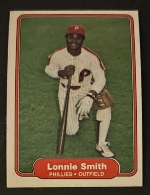 1982 Fleer Lonnie Smith Baseball Card #259 Phillies OF VG O/C - Image 1 of 2