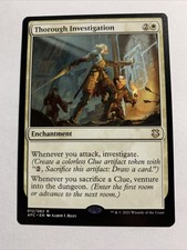 Thorough Investigation Adventures in the Forgotten Realms Commander + Bonus Card