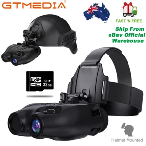 Head Mount IR Night Vision Goggles 850nm Hunting Binoculars HD Digital Video PVR - Picture 1 of 24