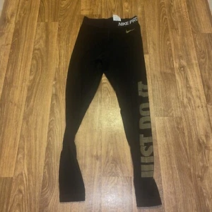 Nike Pro Women's Training Printed Training Tights Black/White - Dri-FIT S - Picture 1 of 5