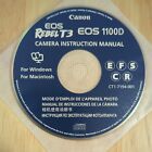 Canon EOS 1100D Rebel T3 CD Manual For Mac And Windows