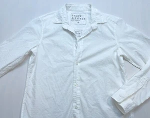 Camisa Frank & Eileen Abotonada Mujer Talla XS “Frank” Blanca Tejida en Italia EE. UU. - Imagen 1 de 18
