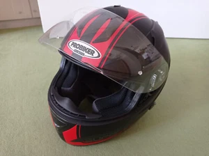 Motorradhelm Gr. S 55 cm E13 30 Probiker schwarz-rot unfallfrei - Bild 1 von 8