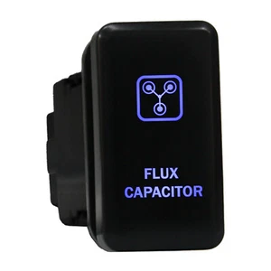 CONDENSADOR DE FLUJO 8B90B Interruptor de empuje 12V LED azul encendido/apagado para Toyota Tacoma 4Runner - Imagen 1 de 1