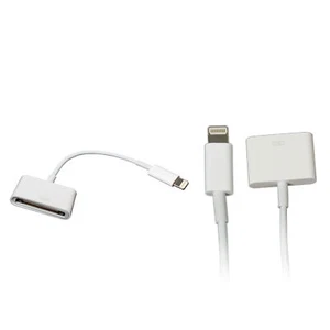 8PIN TO 30PIN CHARGE SYNC CONVERTER CABLE ADAPTER FOR IPHONE 5 iPad Mini iPod NA - Picture 1 of 6