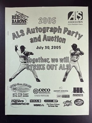 2005 Red Barons Minor League Autograph Party Signed Program Signed LOADED - Image 1 of 4
