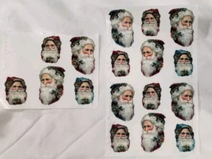Vintage 1994 Gifted Line Santa Sticker 17 Stickers - Picture 1 of 8