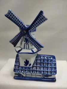 Rare Delft Handpainted House Windmill - Picture 1 of 6