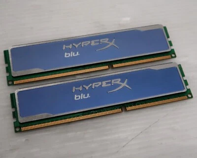 4GB (2x2GB) DDR3, PC3-12800, 1600MHz, 1.65V, KINGSTON HYPERX BLU, WORKING - Image 1 of 3