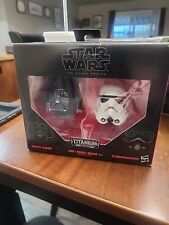 Star Wars Darth Vader & Stormtrooper MinI Helmets The Black Titanium Series 03