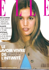 VTG ELLE FRANCE 1989 CINDY CRAWFORD FAMKE JANSSEN RACHEL WILLIAMS NAOMI CAMPBELL - Picture 1 of 12