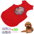 Red L Dog Rhinestone Design Clothes DIY Painting And Comfortable Rhinestone Fbm