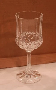 LEAD CRYSTAL WINE GLASS 7-3/8" TALL 2-7/8" DIAMETER LOT SET  OF 4 - Picture 1 of 1
